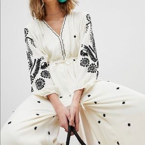 Free People Embroidered jumpsuit